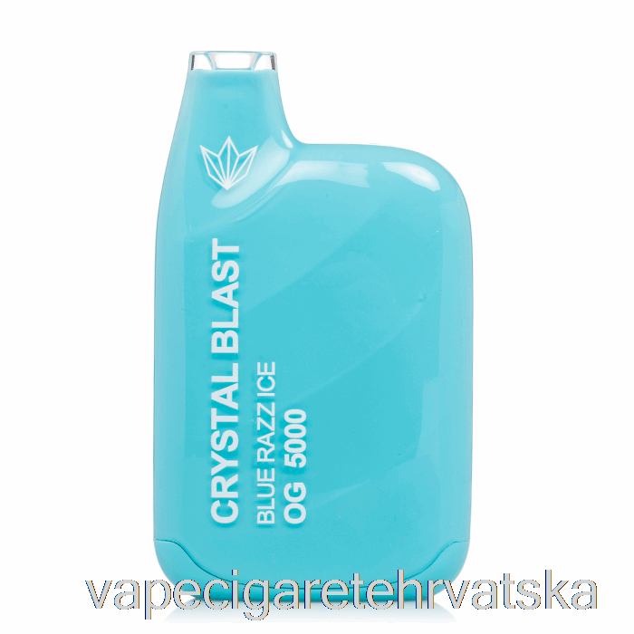 Vape Cigarete Crystal Blast Og5000 Disposable Blue Razz Ice